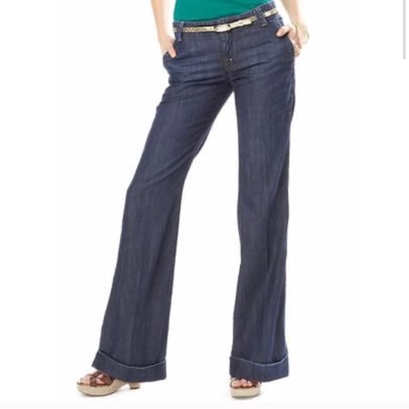 banana republic wide leg jeans